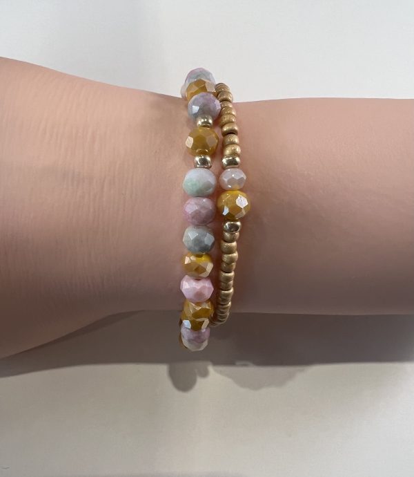 Sæt af armbånd af glasperler
