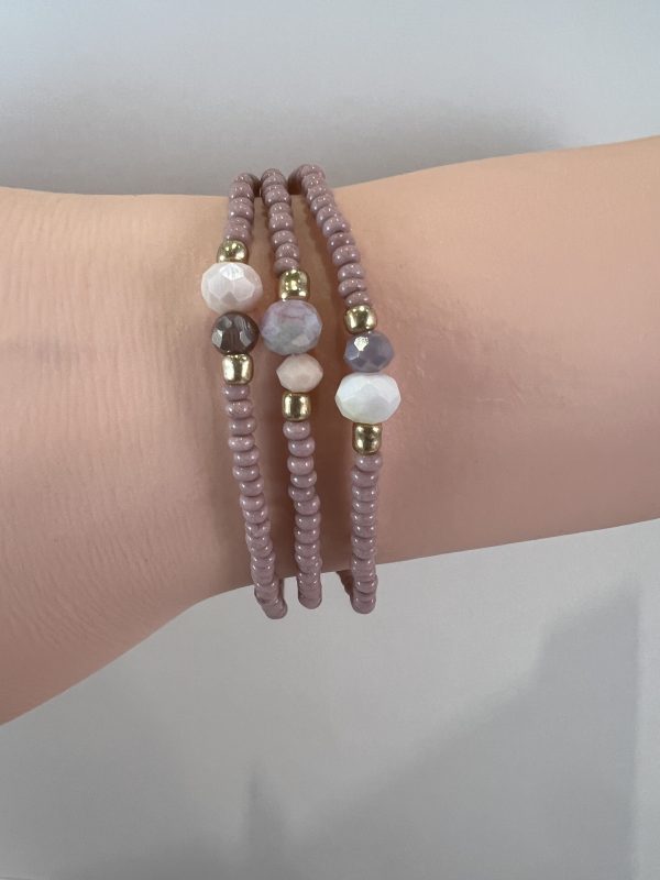 Armbånd af 8/0 muyiki glasperler - Image 2